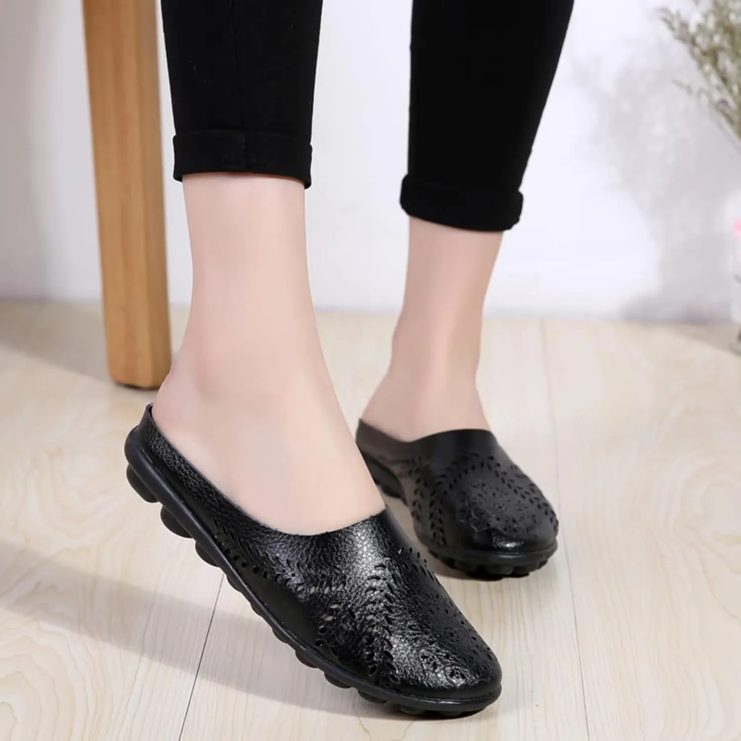 2024 Women's Hollowed Out Casual Fashion Flat Mules