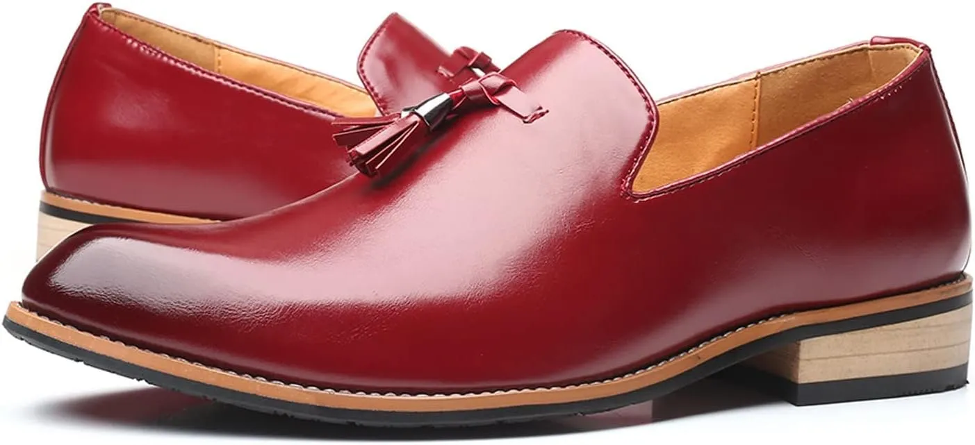 All White Business Casual Shoes Men Fashion Style Men's Breathable Tassel Comfortable Classic Dress Oxford Shoes Men