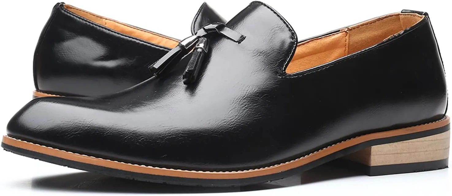 All White Business Casual Shoes Men Fashion Style Men's Breathable Tassel Comfortable Classic Dress Oxford Shoes Men