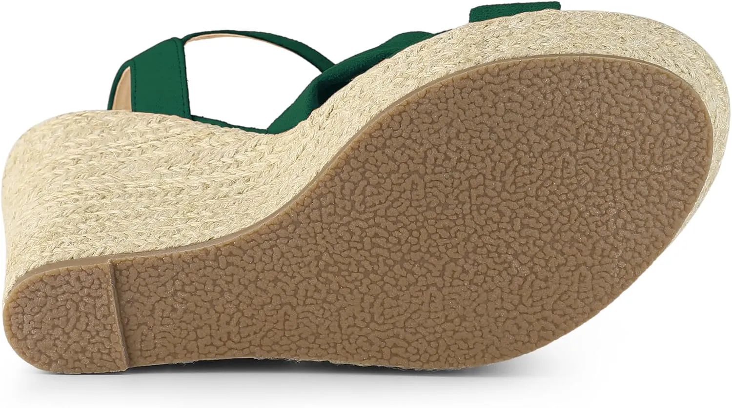Allegra K Women's Platform Slingback Espadrille Wedge Heel Sandals