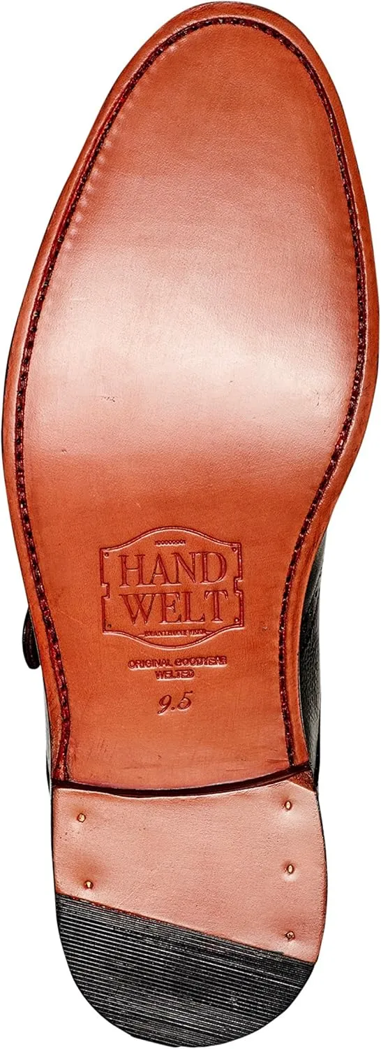 Anthony Veer Roosevelt Single Monk Strap Dress Shoe for Men | Goodyear Welt Construction | Cushioned Footbed & Recraftable Leather Sole | Full Grain Calfskin Leather Upper
