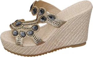 Arch Support Thick Bottom Sandals for Women Women's Ankle Strap Low Wedge Sandal Arch Support Elegant Sandals