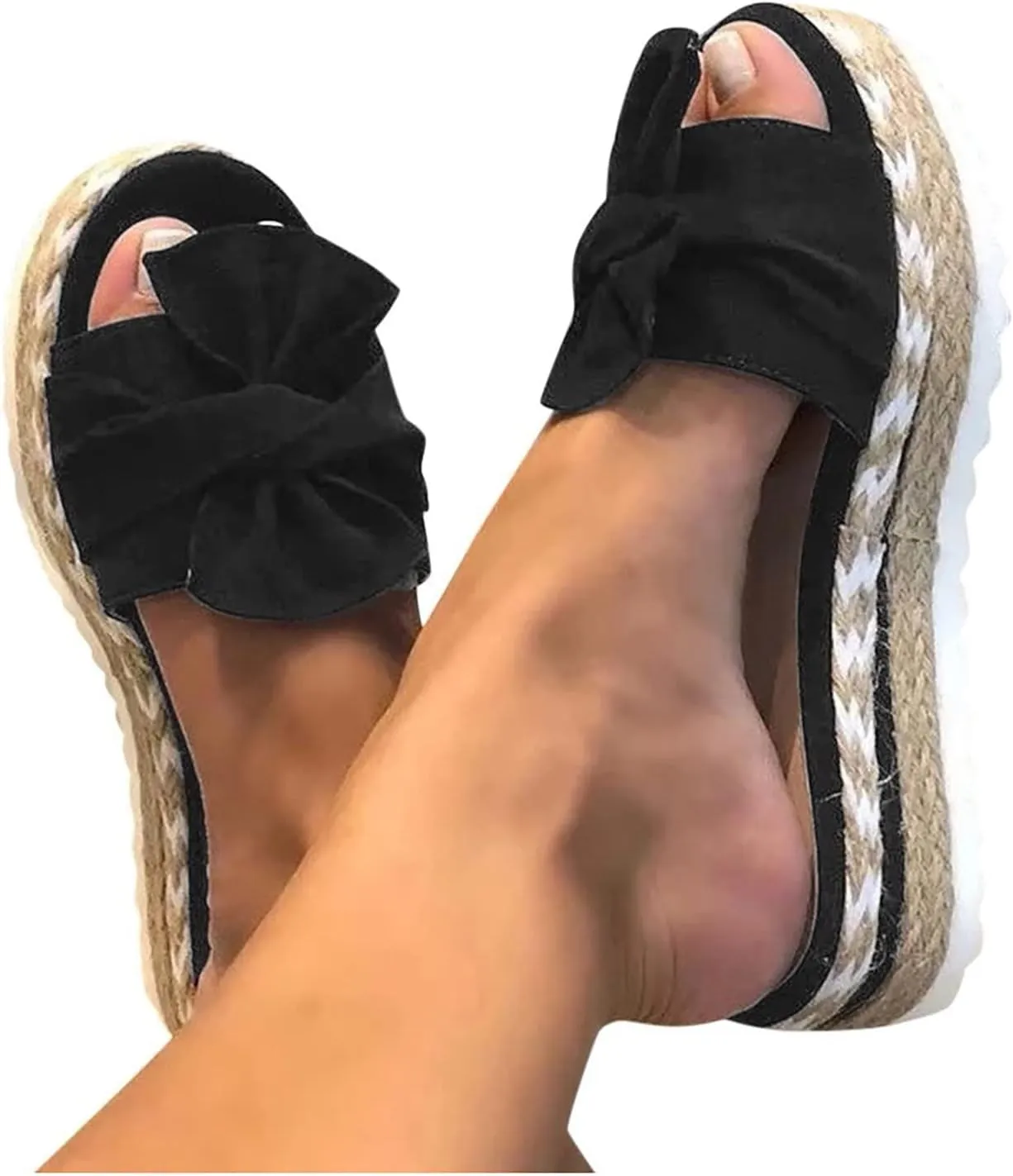 Arch Support Thick Bottom Sandals for Women Womens Casual Slip on Summer Wedge Sandal Beach Sandals for Women