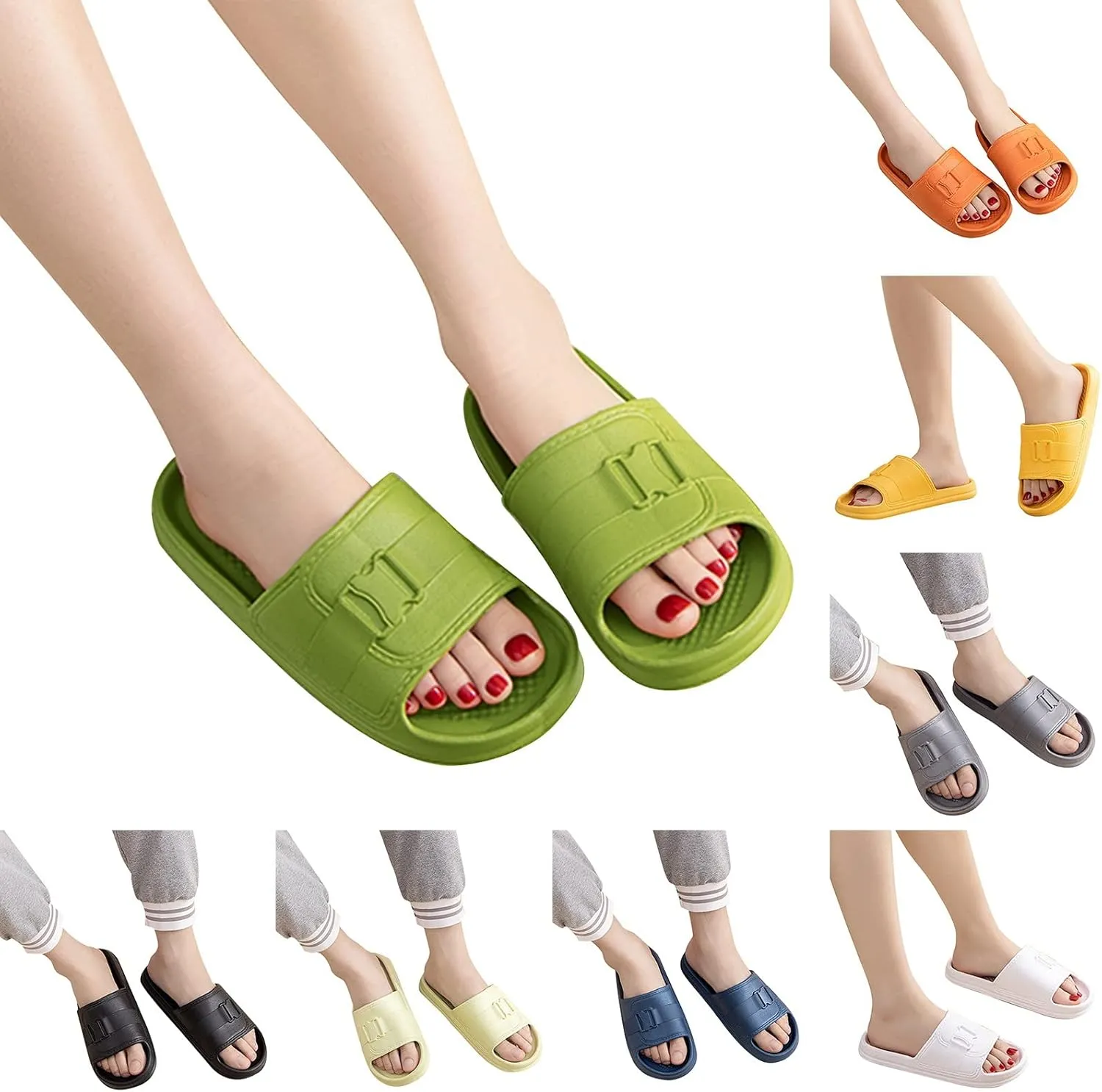 Bathroom Slippers Men Slides for Women Mens Slides Shower Shoes Women Ultimate Comfort Dorms Beach Slippers