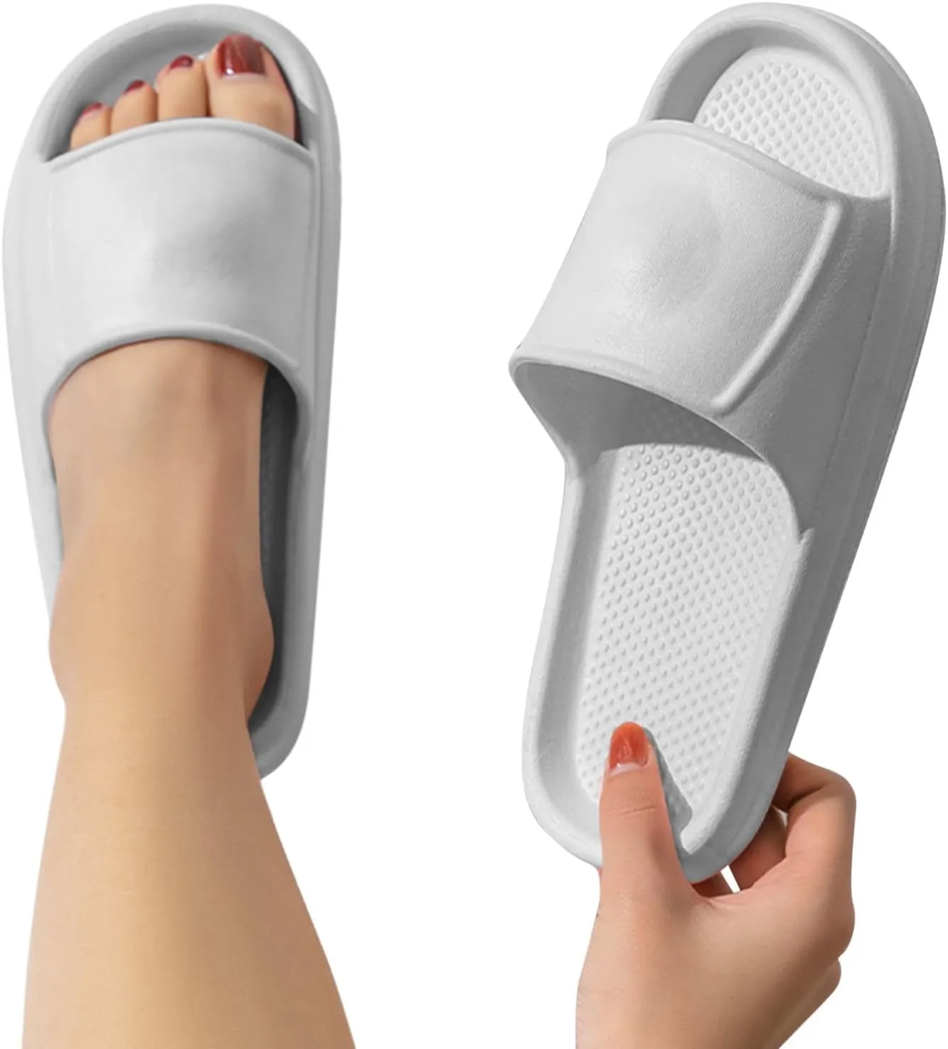 Bathroom Slippers Men Slides for Women Mens Slippers Shower Shoes Women Bathroom Dorms Indoor Outdoor
