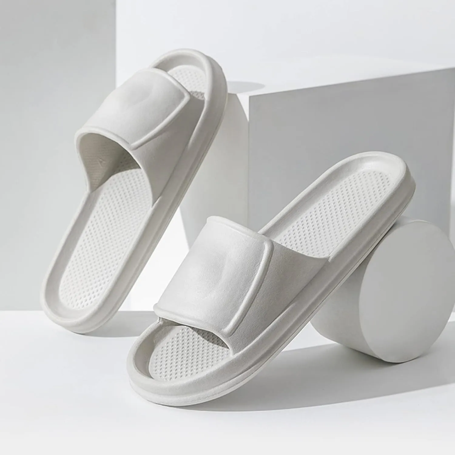 Bathroom Slippers Men Slides for Women Mens Slippers Shower Shoes Women Bathroom Dorms Indoor Outdoor