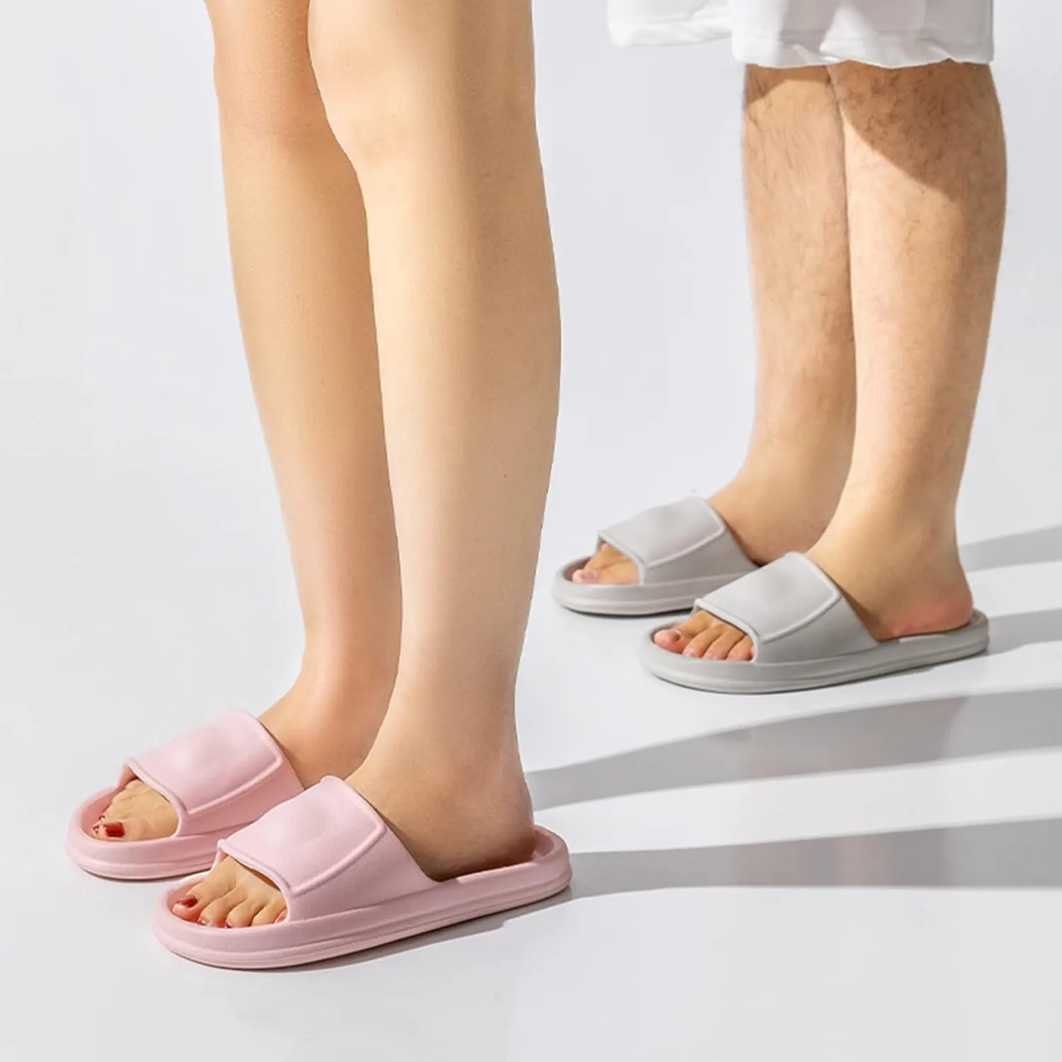 Bathroom Slippers Men Slides for Women Mens Slippers Shower Shoes Women Bathroom Dorms Indoor Outdoor