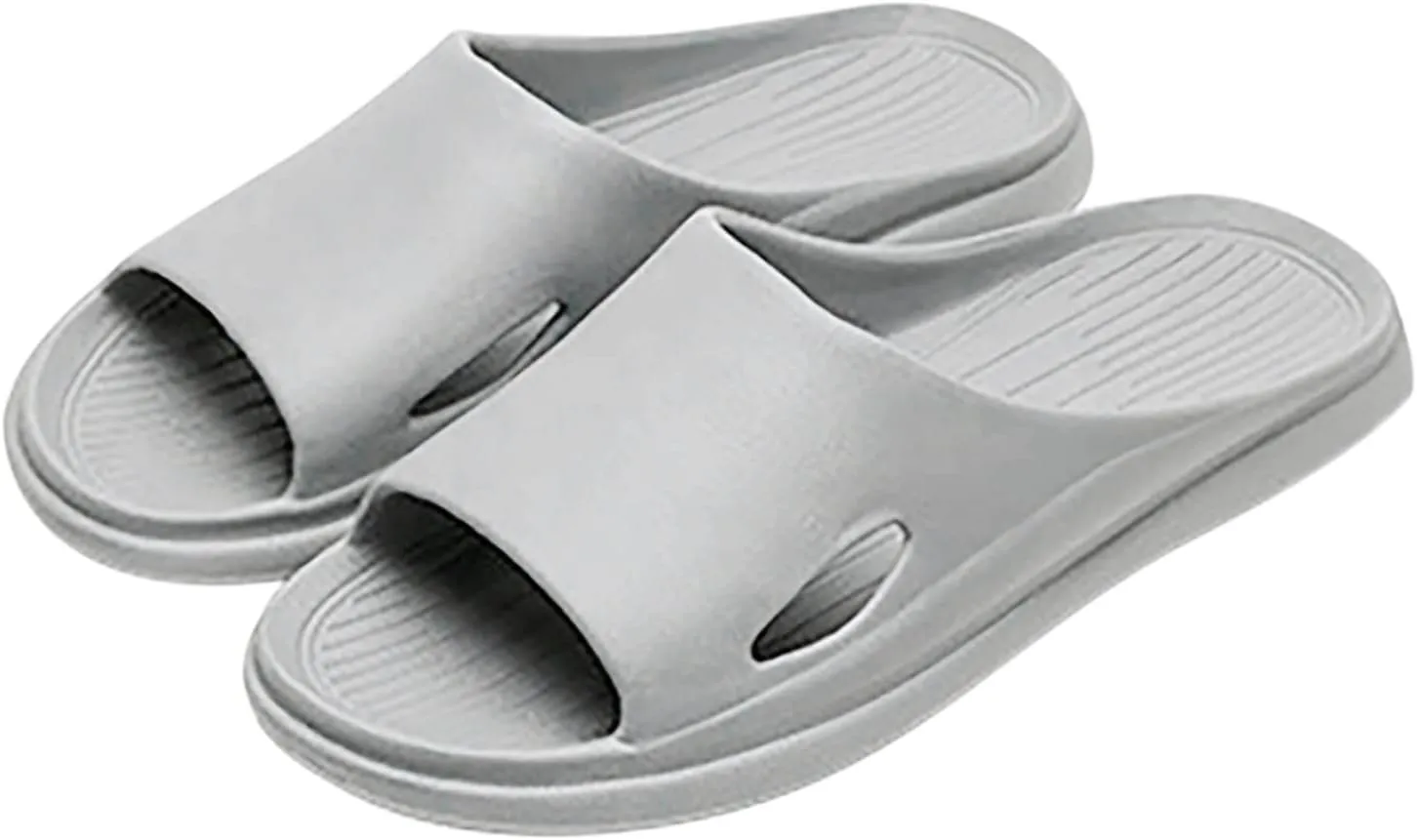 Bathroom Slippers Women's Slides Shower Slippers Shower Shoes Women Water Sandals Men Shoes for Living Room Pool Beach Spa Public Showers