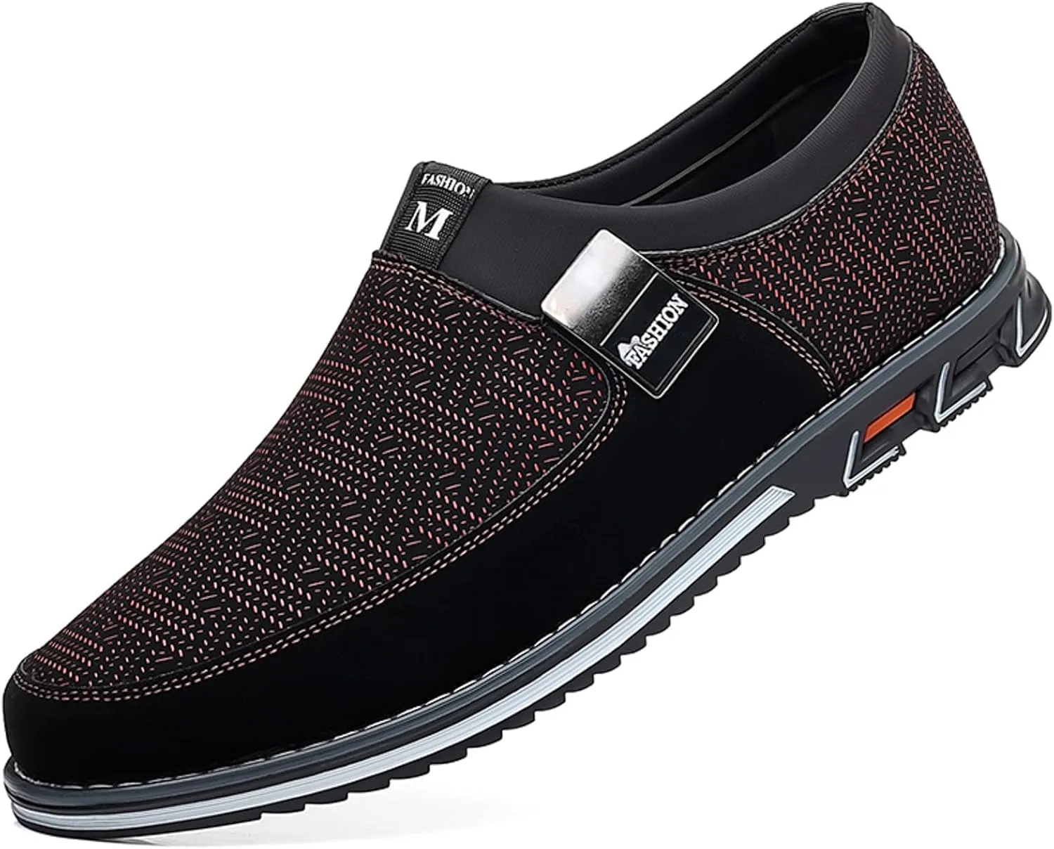 Black Dress Shoes Men Loafers Men Leather Shoes Fashionable and Casual Style New Flat Bottomed Soft Sole Slip On Comfortable Slip On Large Size Brown Oxfords Shoes Men Size 14