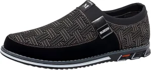 Black Dress Shoes Men Loafers Men Leather Shoes Fashionable and Casual Style New Flat Bottomed Soft Sole Slip On Comfortable Slip On Large Size Brown Oxfords Shoes Men Size 14