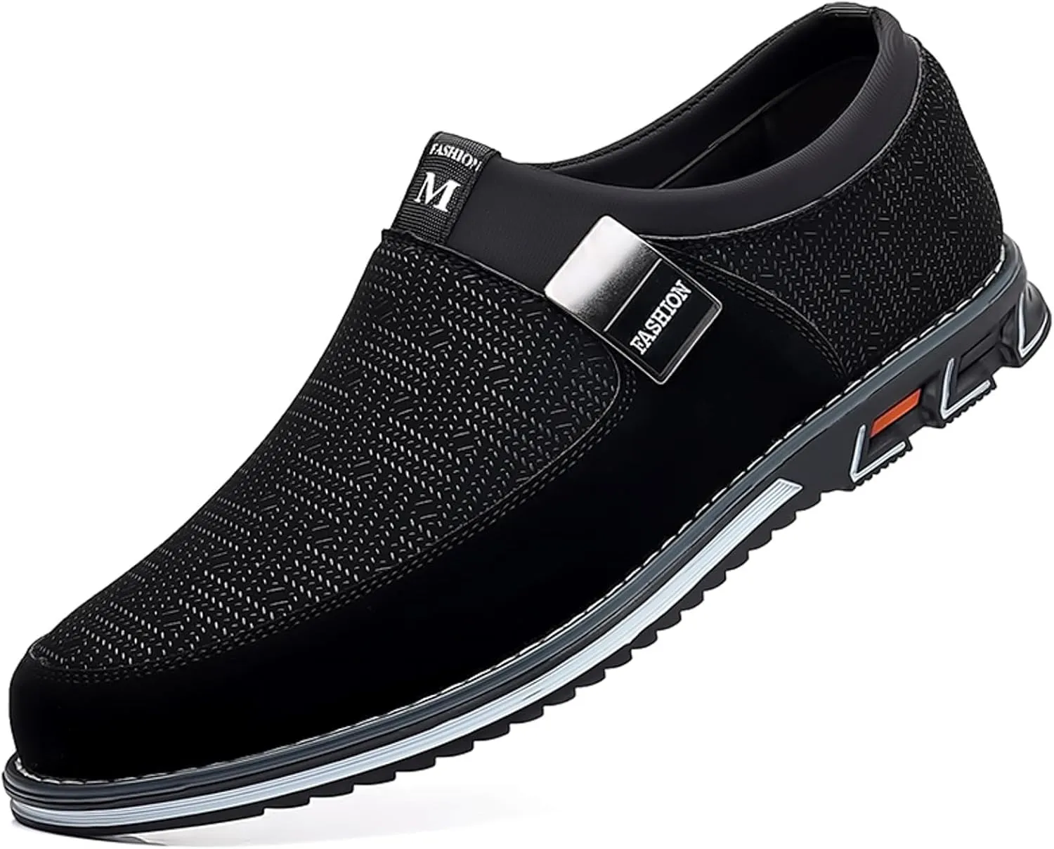 Black Dress Shoes Men Loafers Men Leather Shoes Fashionable and Casual Style New Flat Bottomed Soft Sole Slip On Comfortable Slip On Large Size Brown Oxfords Shoes Men Size 14