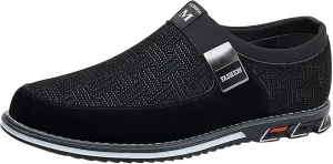 Black Dress Shoes Men Loafers Men Leather Shoes Fashionable and Casual Style New Flat Bottomed Soft Sole Slip On Comfortable Slip On Large Size Brown Oxfords Shoes Men Size 14