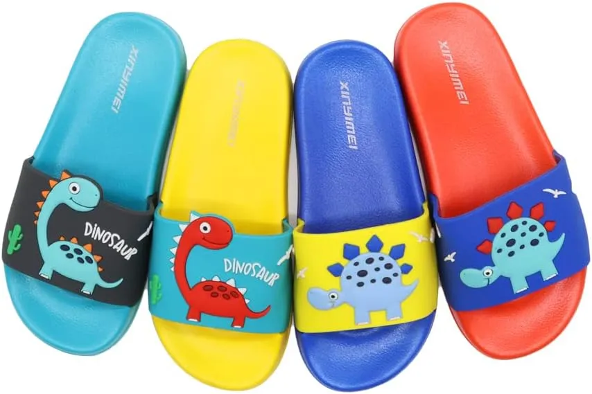 Boys Girls Slide Sandals,Athletic Sport Slides Kids Outdoor Indoor Beach Slippers
