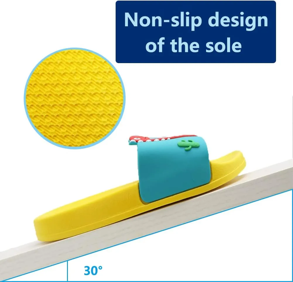 Boys Girls Slide Sandals,Athletic Sport Slides Kids Outdoor Indoor Beach Slippers