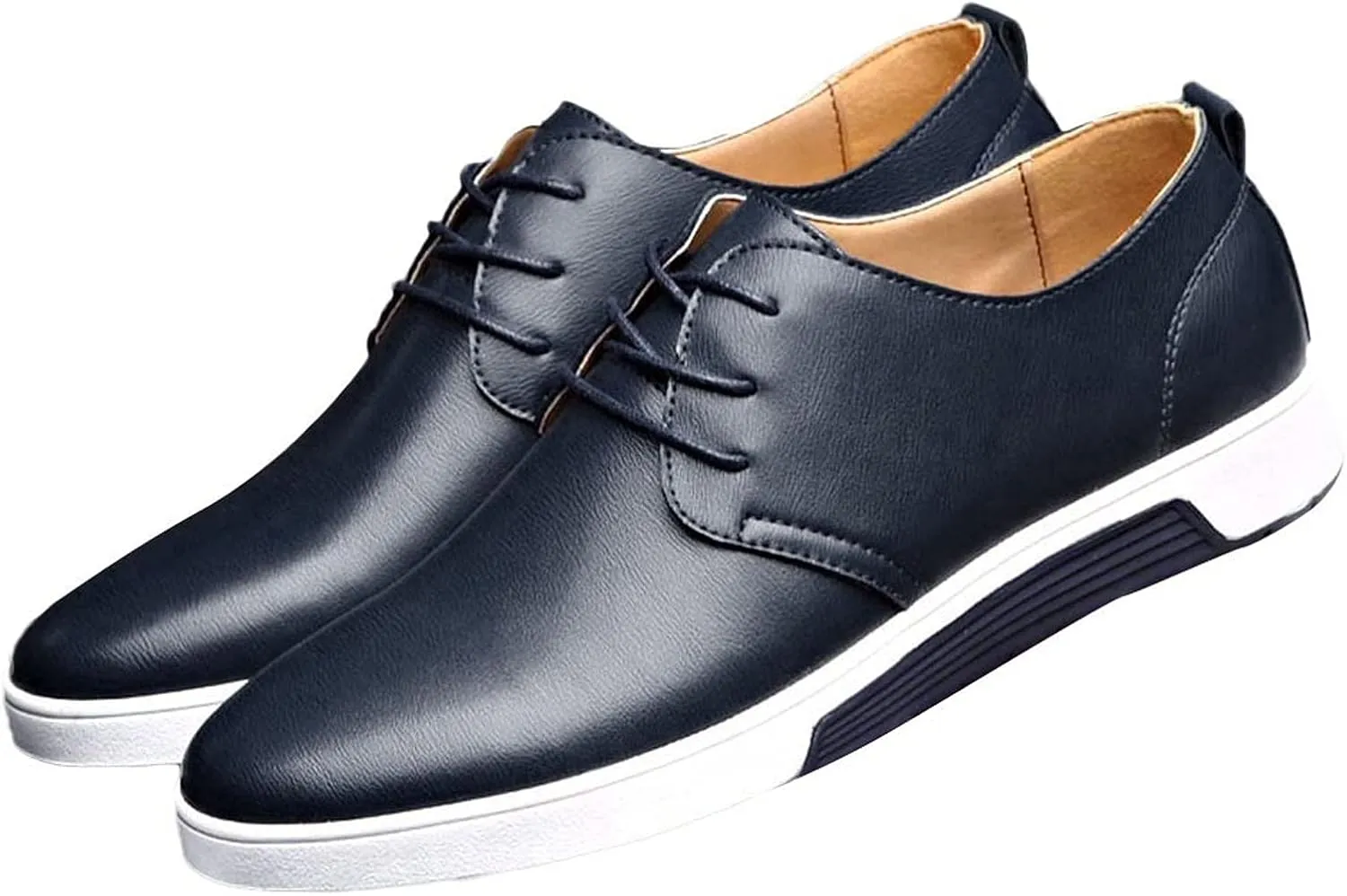 Business Casual Shoes Men Wide Shoes Solid Breathable Style Business Leather Color Seasons Dress Shoes Slip Ons for Men
