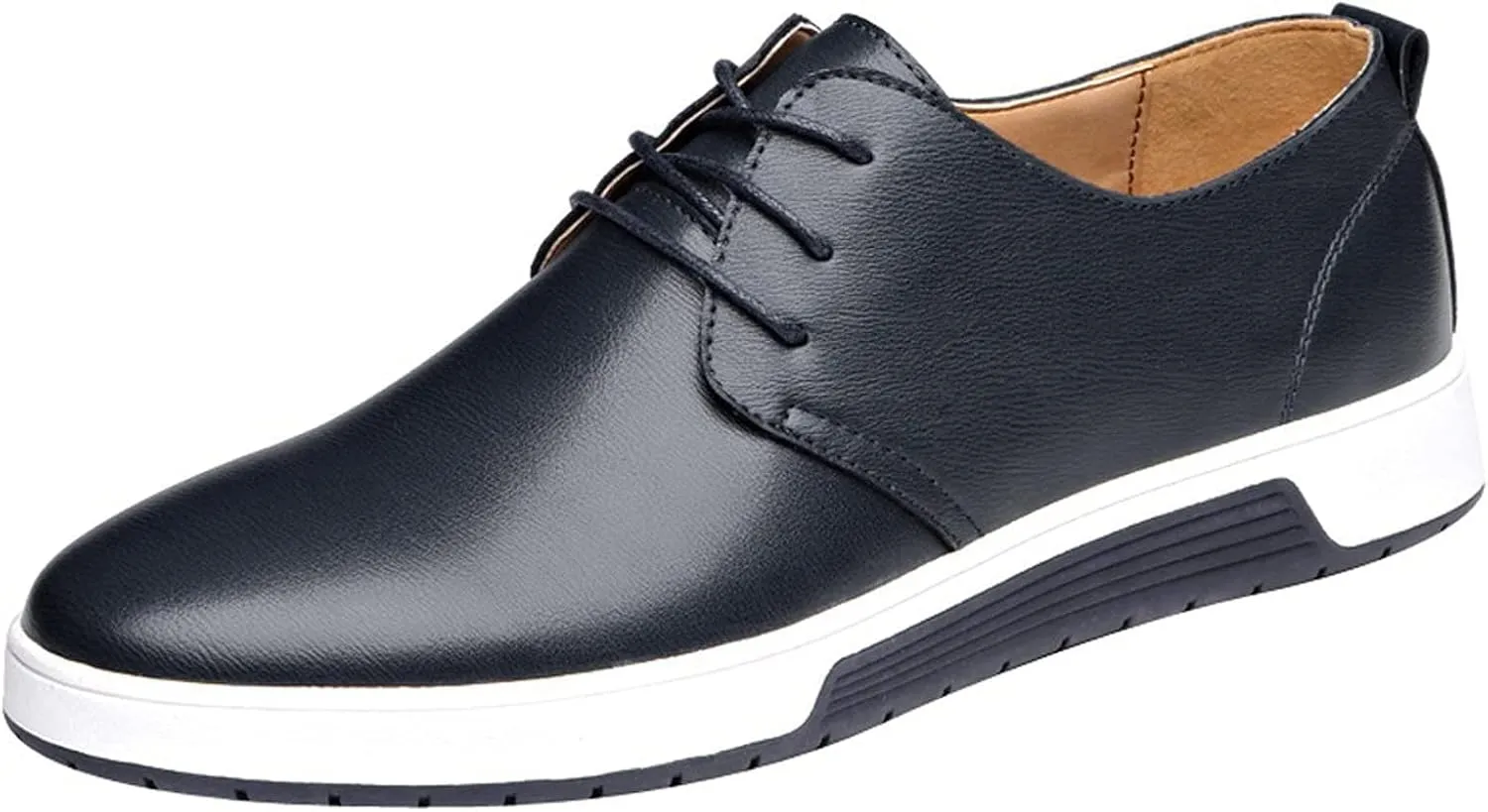 Business Casual Shoes Men Wide Shoes Solid Breathable Style Business Leather Color Seasons Dress Shoes Slip Ons for Men