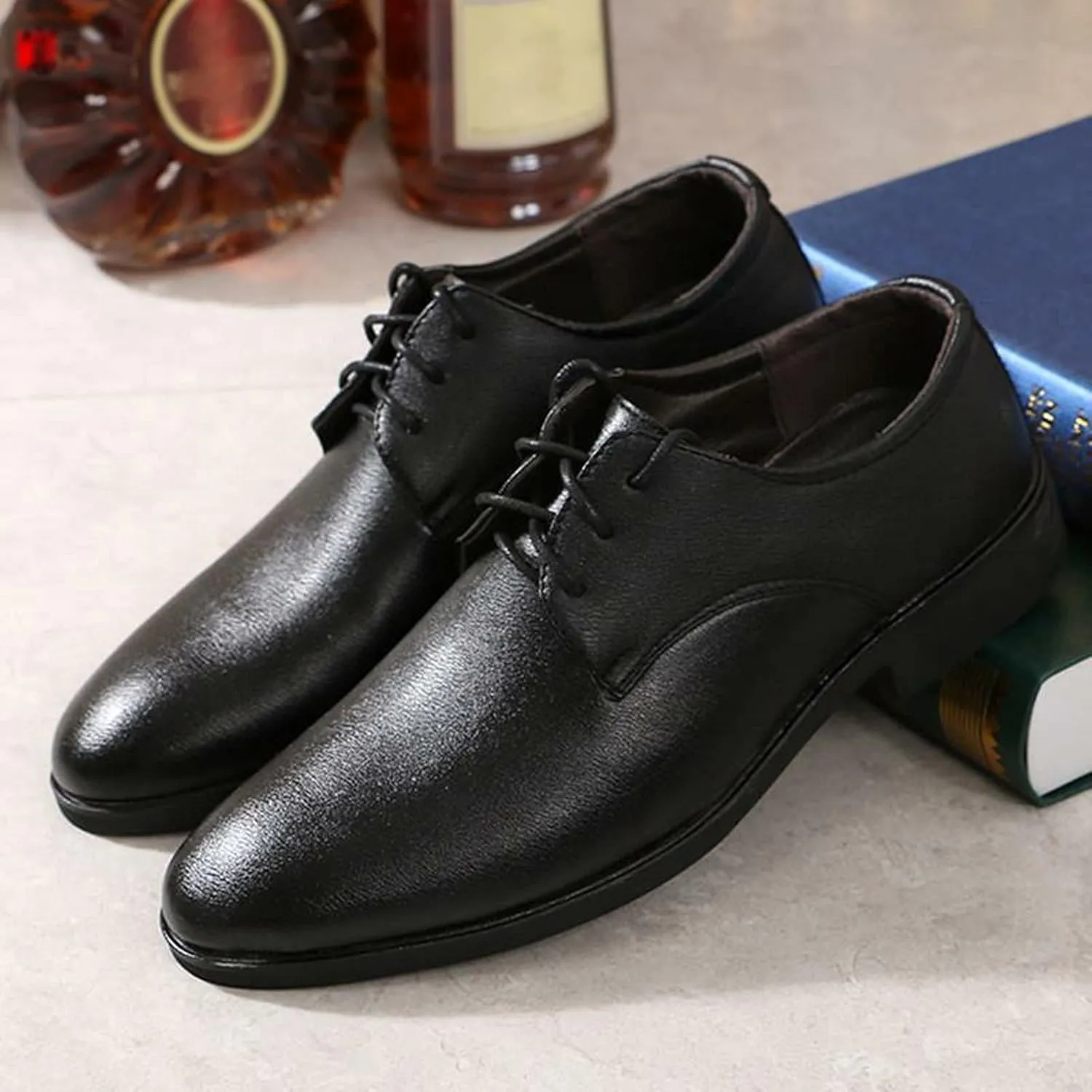 Business Casual Shoes Men Wide Toe Box Color Solid Business Fashion Summer Style Shoes Leather Men's Leisure Breathable Men's Leather Shoes Men Dress Shoes Slip On Comfort