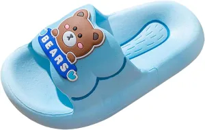 Cloud Slides for Kids Summer Comfortable Cartoon Pattern Slippers Breathable Cushioned Slides Thick Sole Sandals