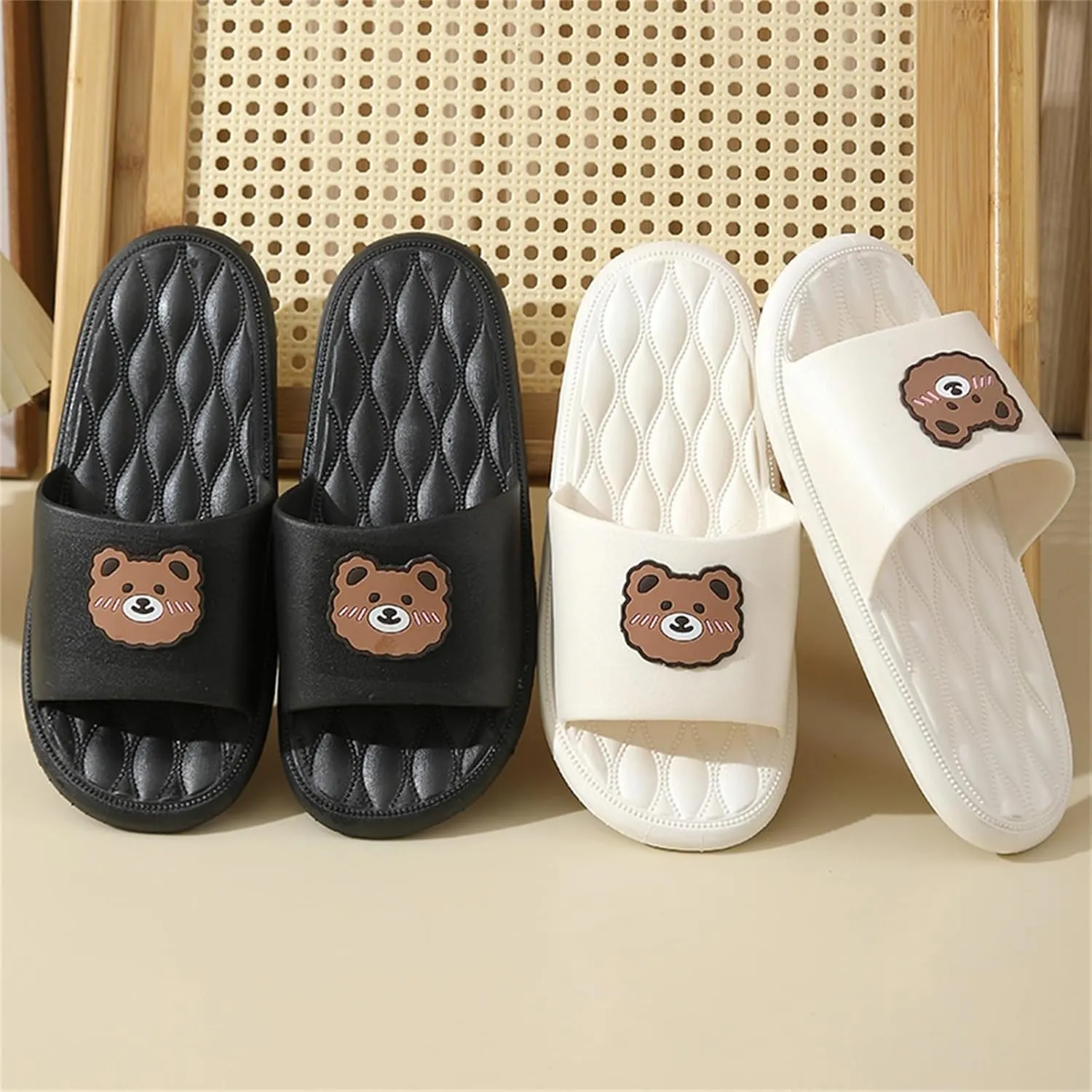 Cloud Slippers for Men Shower Shoes Women Bathroom Slippers Men Womens Slides Open Toe Beach Indoor Outdoor