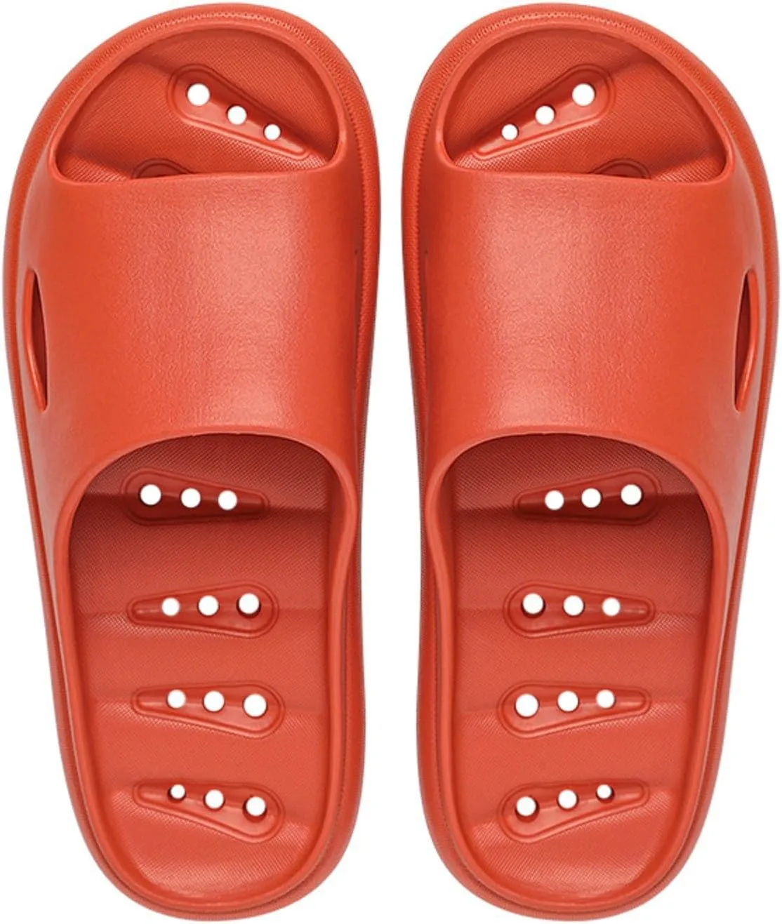 Couples Arch Support Pillow Slippers Hollow Quick Drying Shower Slides Soft Thick Soled Cloud Slippers