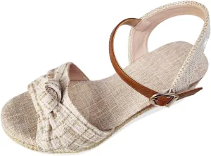 Eduavar Womens Sandals Comfortable, Womens Sandals Cow Print Sandals for Women Espadrilles Platform Sandals with Ankle Strap