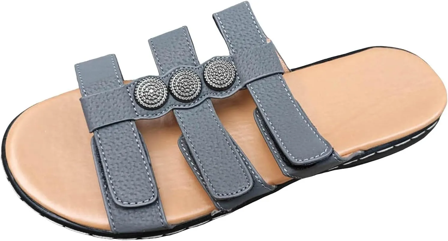 Espadrilles Wedges Sandals for Women Lightweight Travel Sandals Casual Non Slip Wedge Walking Slippers