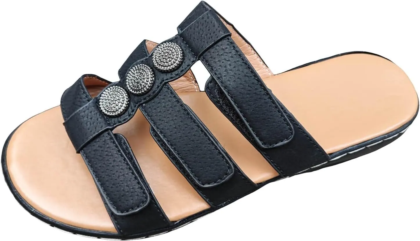 Espadrilles Wedges Sandals for Women Lightweight Travel Sandals Casual Non Slip Wedge Walking Slippers