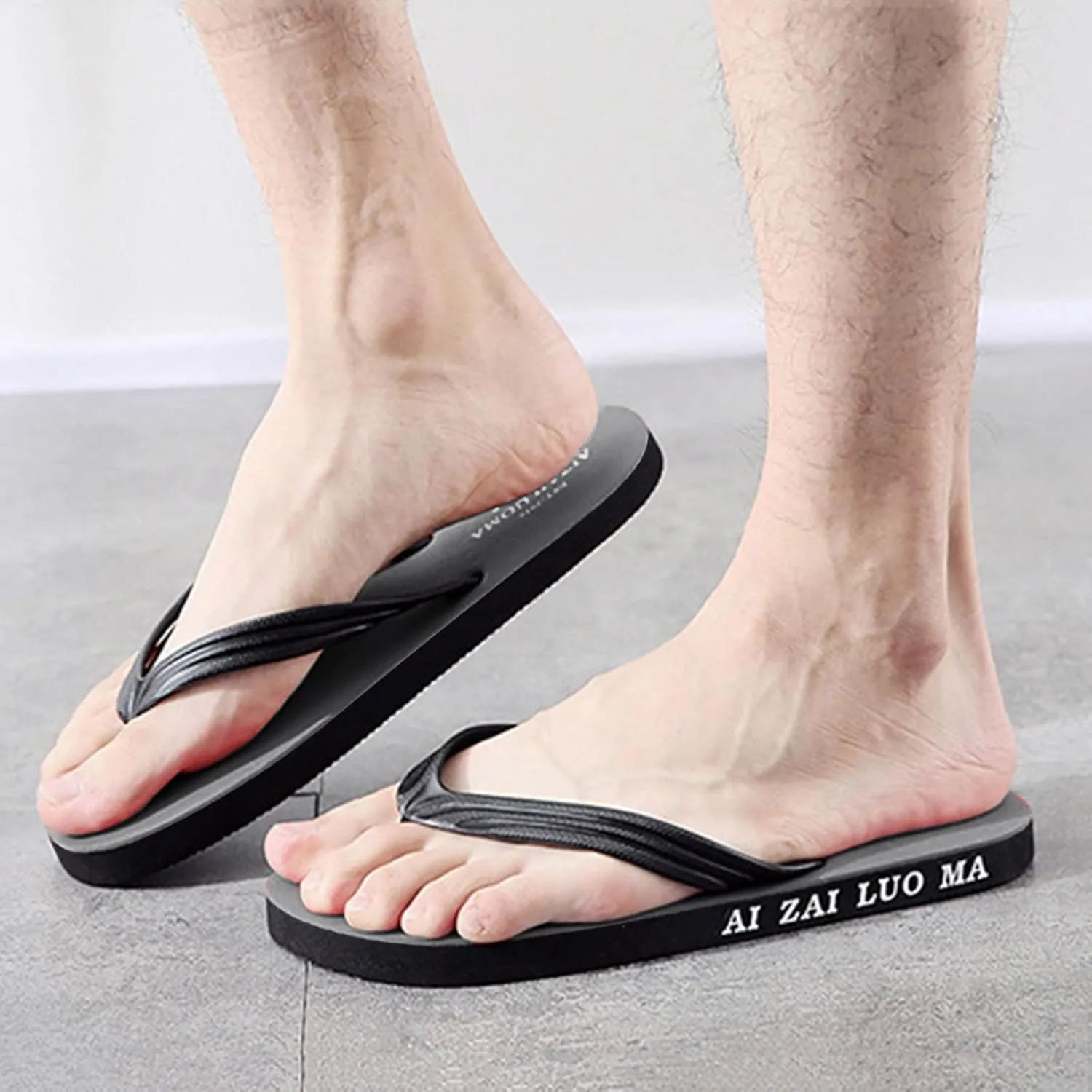 Flip Flops Men Summer Flat Soft Bottom Comfortable Lightweight Casual Beach Sandals Mens Sandals And Flip Flops