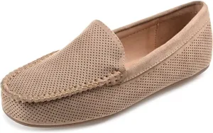 Journee Women's Comfort Halsey Loafer Taupe, 8 Wide