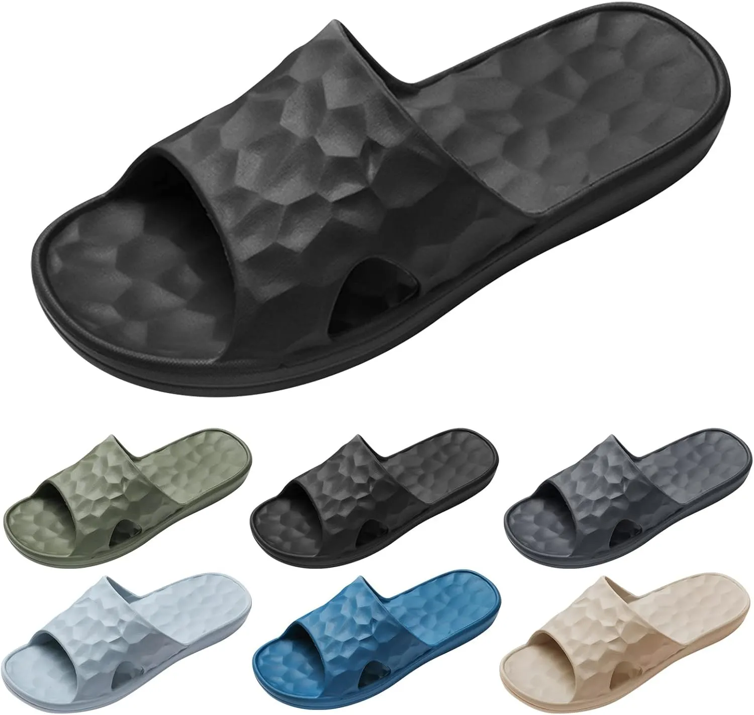 Lightweight Pillow Slippers for Women Bath Slipper Indoor House Pool College Dorm Vacation Sandals Womens Slides