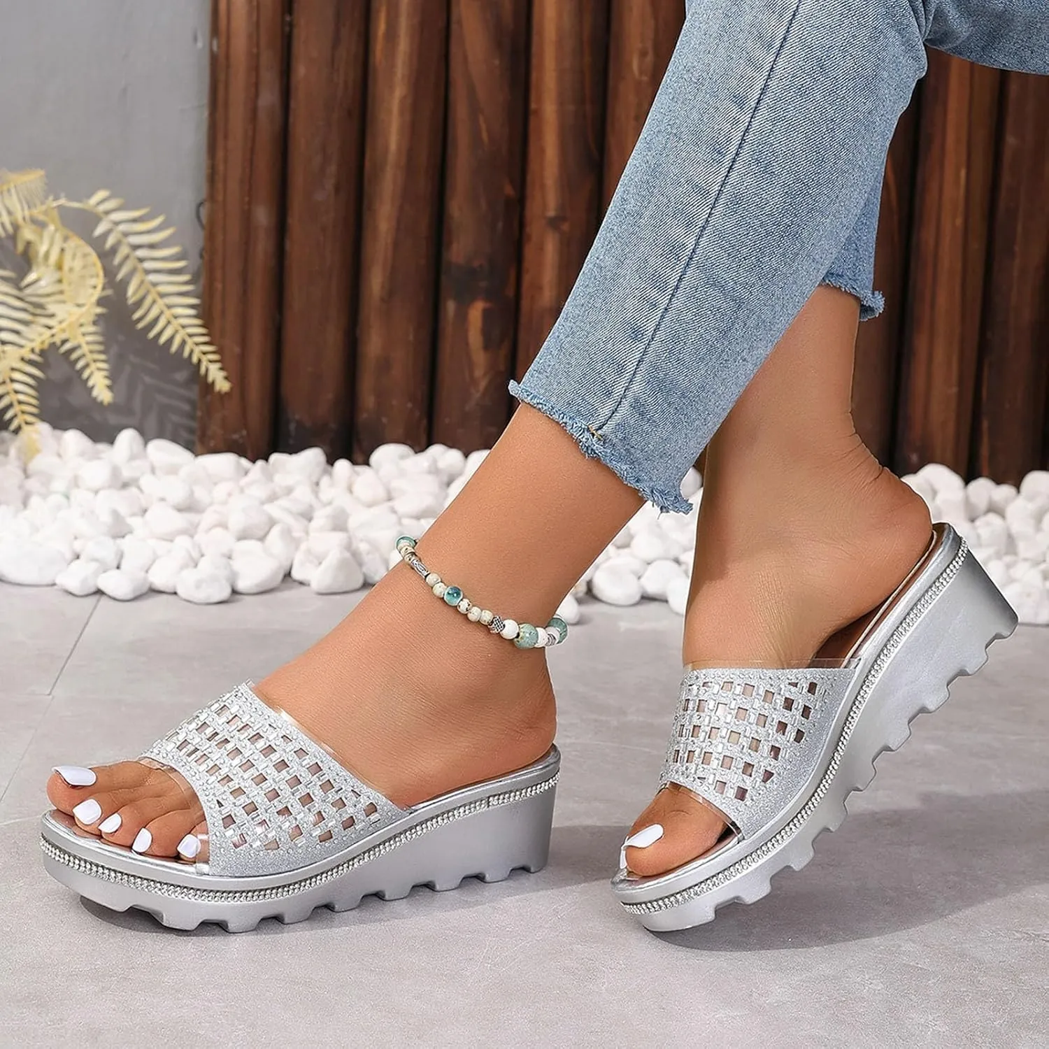 Lightweight Wedge Sandals for Women Platform Sandals Wedge Open Toe Sandals Casual Sandals Comfortable Sandals