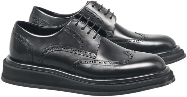 Men Oxford Superior Flexural Leather Fashion Dress Shoes for Men's Outdoor Activities Ultra Light Genuine Leather Flat Shoes