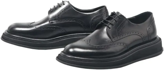 Men Oxford Superior Flexural Leather Fashion Dress Shoes for Men's Outdoor Activities Ultra Light Genuine Leather Flat Shoes