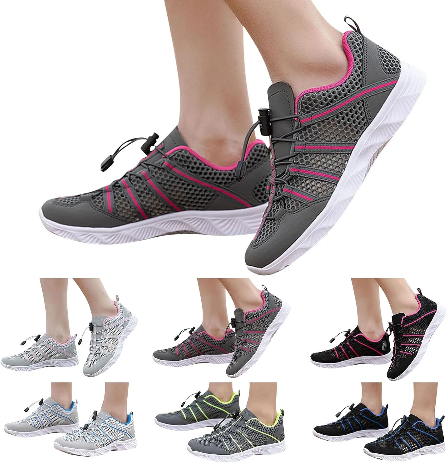Men Sneakers Summer Couple Outdoor River Tracing Shoes Mesh Breathable Comfortable Casual Sneaker Rack for Men Bedroom Men's