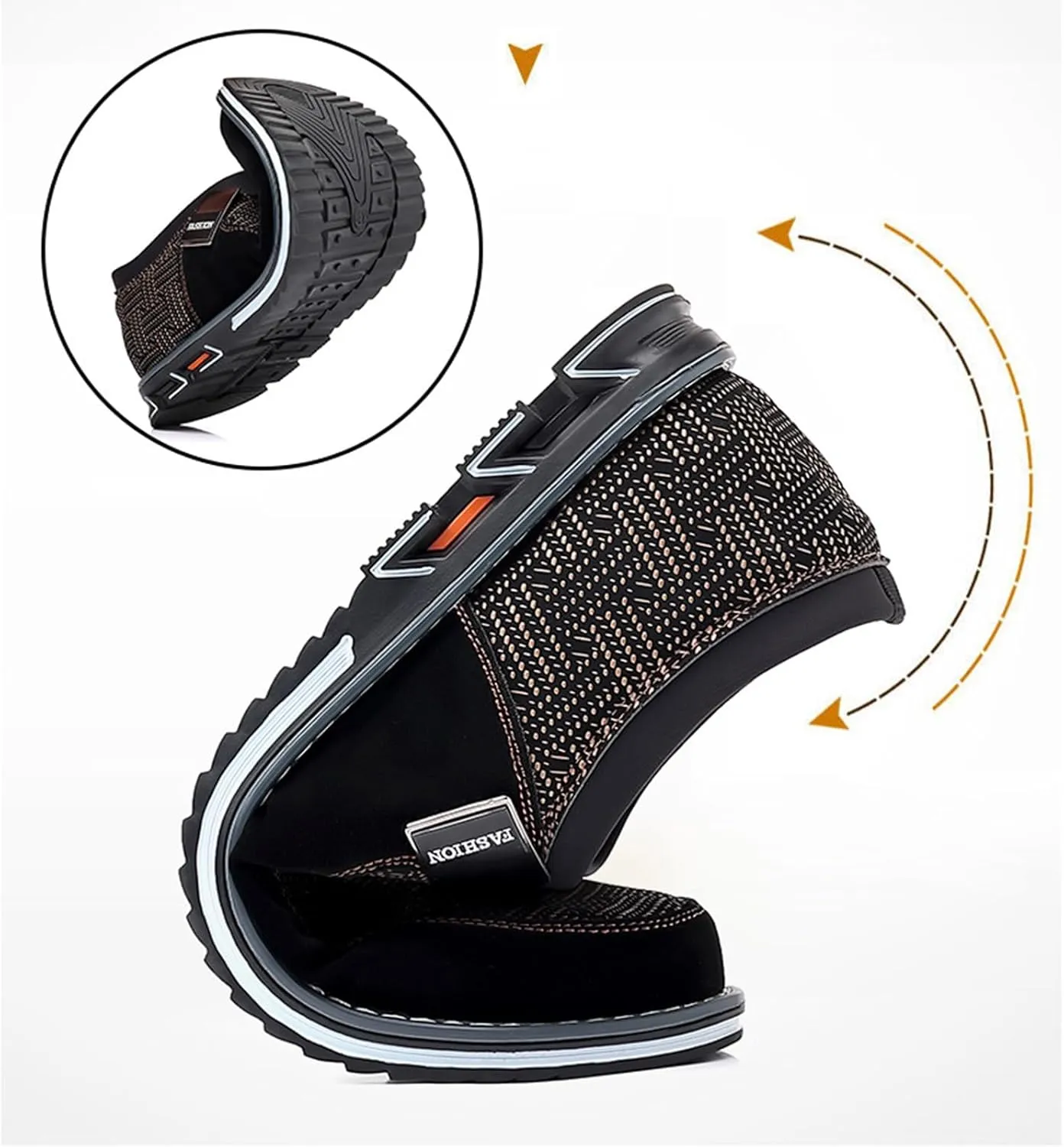 Men's Casual Dress Shoes Men Leather Shoes Fashion Men Business Breathable Colorblocking Casual Over Toe Leather