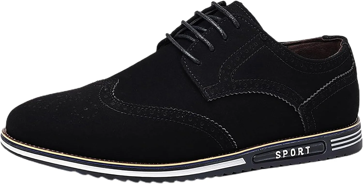 Men's Classic Dress Oxford Formal Shoes Black Fashion Men's Breathable Comfortable Business Dress Shoes for Men Oxford