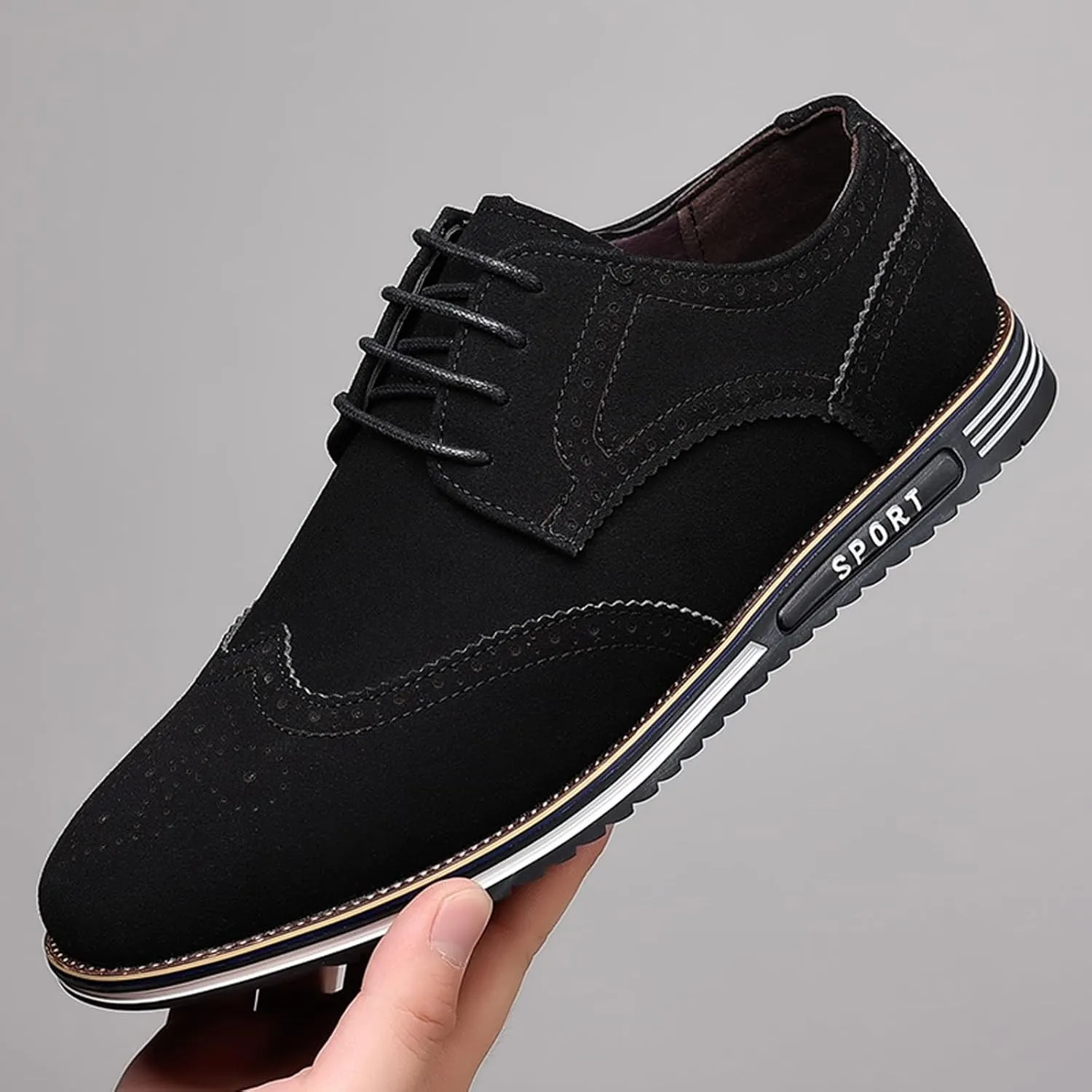 Men's Classic Dress Oxford Formal Shoes Black Fashion Men's Breathable Comfortable Business Dress Shoes for Men Oxford