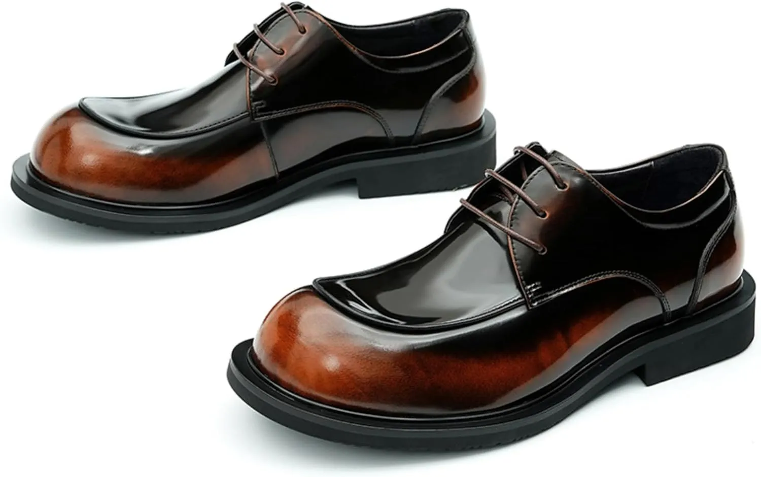 Men's Derby Dress Shoes - Calf Upper Breathable Pigskin Lining and Soft Rubber Sole for Ultimate Comfort & Versatile Style Business Causal Wedding Party Men's Dress Shoes