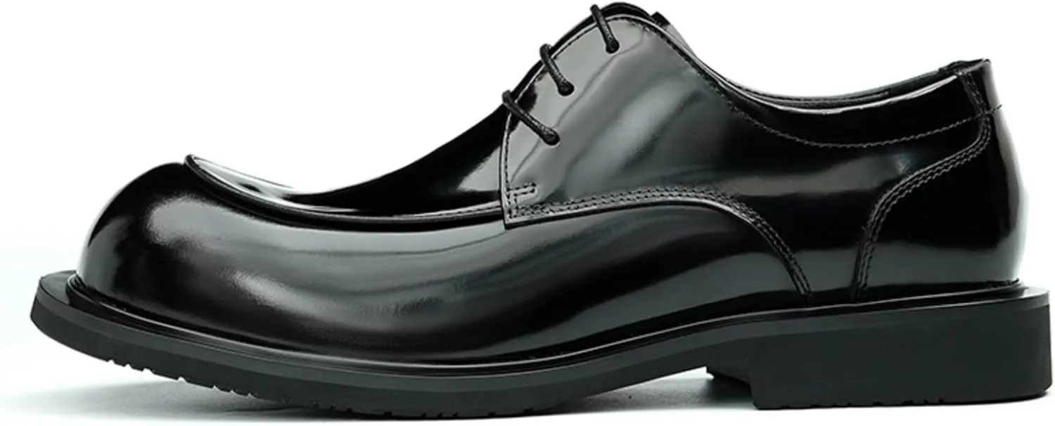 Men's Derby Dress Shoes - Calf Upper Breathable Pigskin Lining and Soft Rubber Sole for Ultimate Comfort & Versatile Style Business Causal Wedding Party Men's Dress Shoes