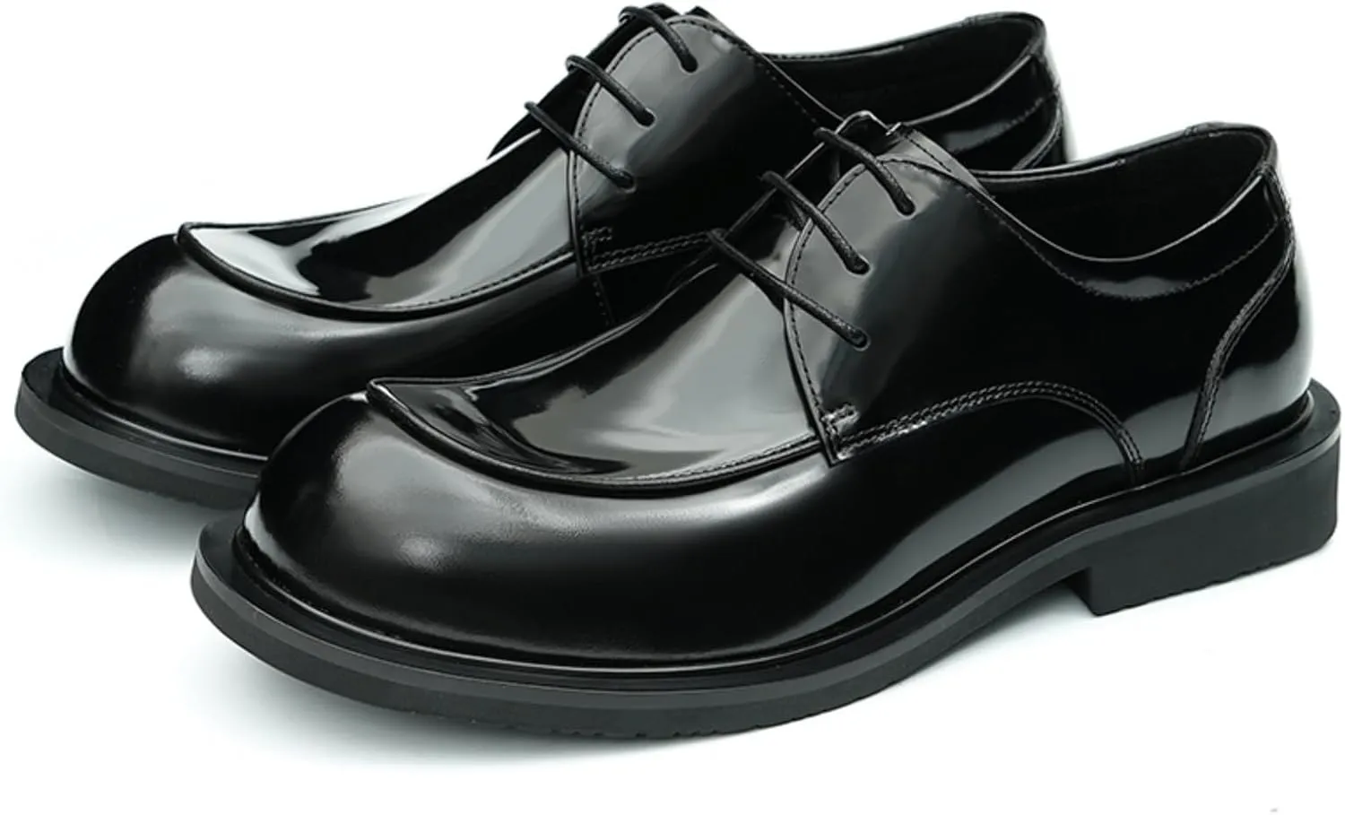 Men's Derby Dress Shoes - Calf Upper Breathable Pigskin Lining and Soft Rubber Sole for Ultimate Comfort & Versatile Style Business Causal Wedding Party Men's Dress Shoes