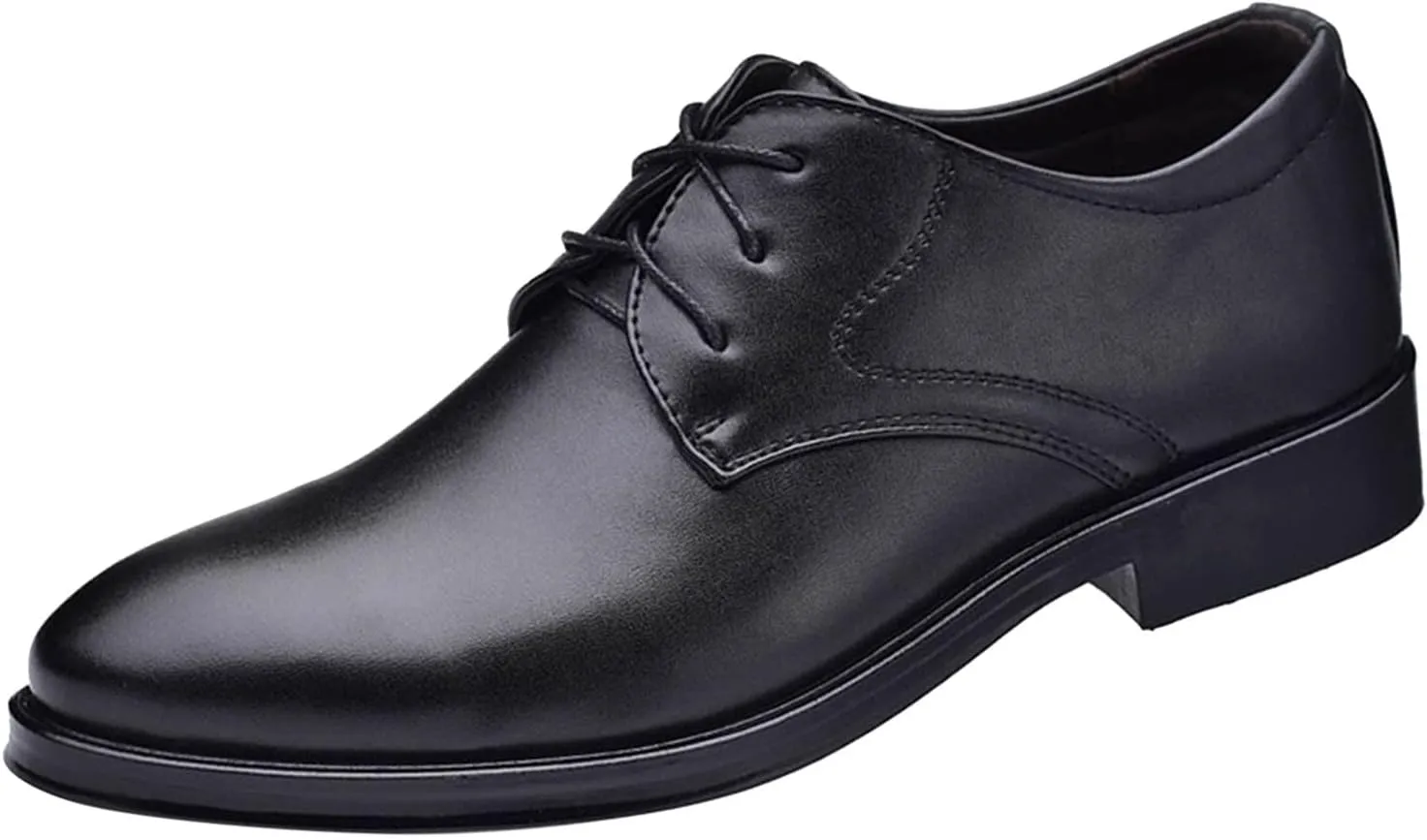 Men's Dress Shoe Loafers Fashion Style Men's Breathable Comfortable Business Lace Up Work Leisure Solid Color Leather Shoes Brown Dress Boots