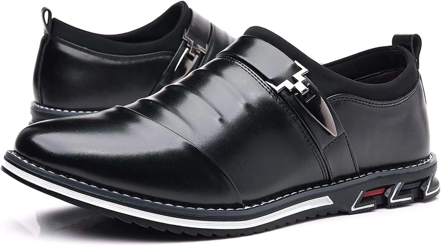 Men's Dress Shoes Brown Size 14 Fashion Style Men's Breathable Comfortable Business Lace Up Leisure Solid Color Leather Shoes Red Dress Shoes Mens