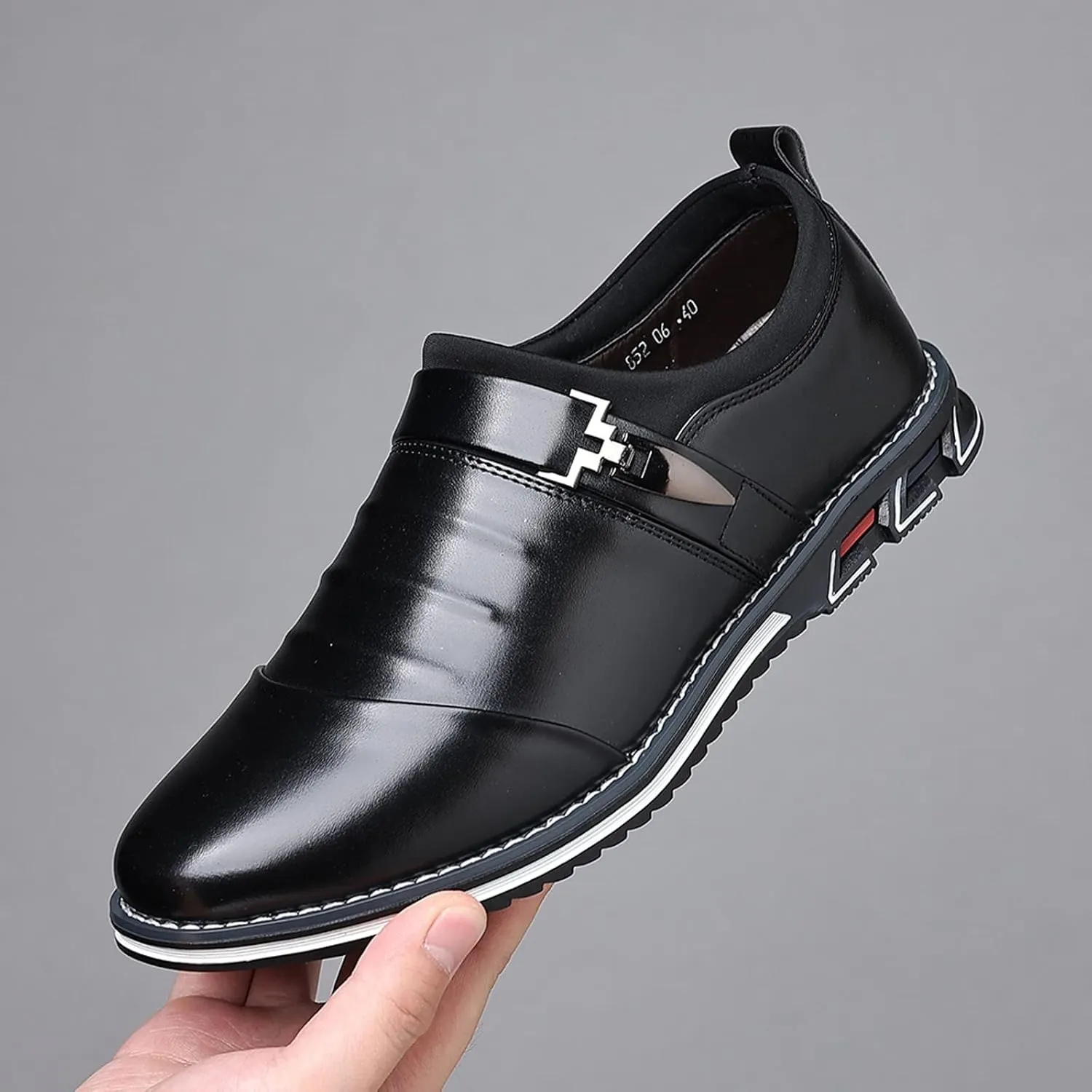Men's Dress Shoes Brown Size 14 Fashion Style Men's Breathable Comfortable Business Lace Up Leisure Solid Color Leather Shoes Red Dress Shoes Mens