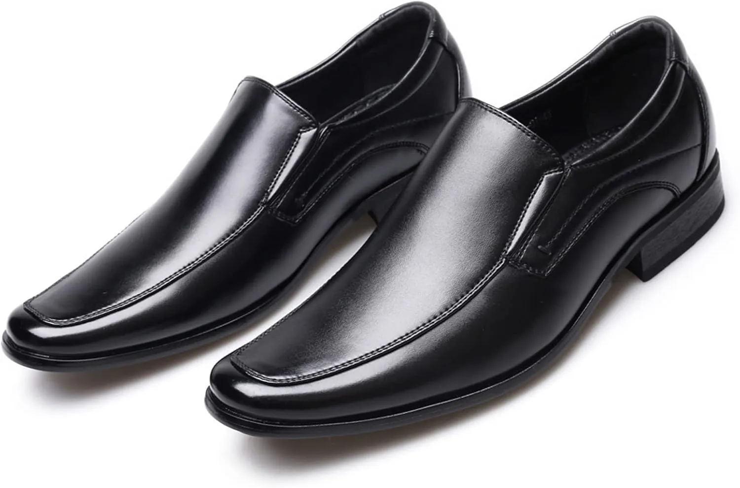 Men's Dress Shoes Brown Wide Fashion Style Men's Breathable Comfortable Business Slip On Work Leisure Solid Color Leather Shoes Dress Shoes for Men