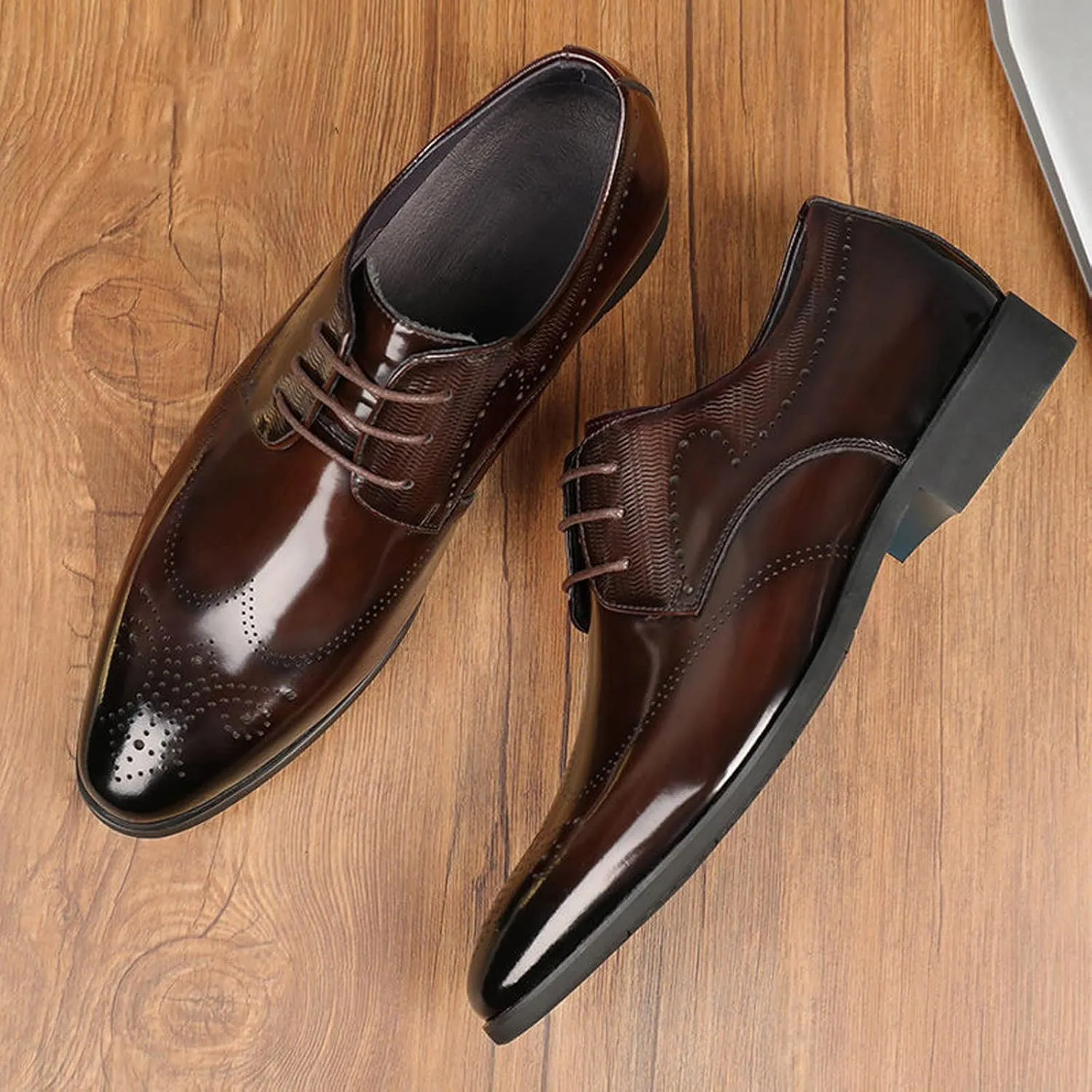Men's Dress Shoes Classic Casual Loafers Tuxedo Oxford Shoes Formal Wedding Shoes Wide Business Penny Loafers