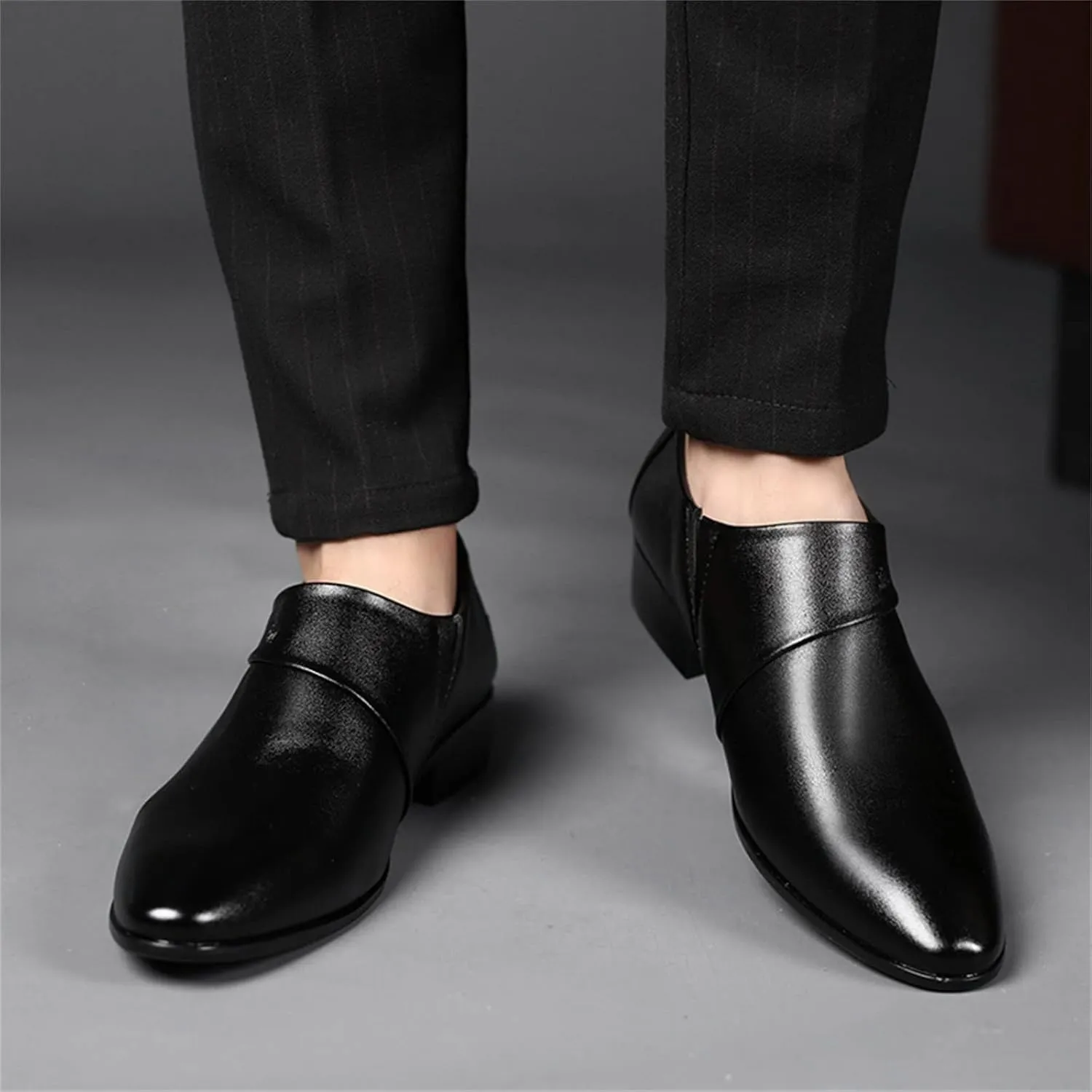 Men's Dress Shoes Classic Casual Loafers Tuxedo Oxford Shoes Formal Wedding Shoes Wide Business Penny Loafers
