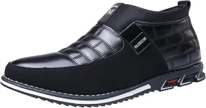 Men's Dress Shoes Leather Formal Business Oxford Fashion Style Men's Breathable Black Oxford Shoes for Men Square Toe