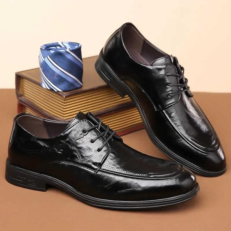 Men's Dress Shoes Mens Modern Classic Lace Up Oxford Business Casual Formal Leather Derby Shoes for Men