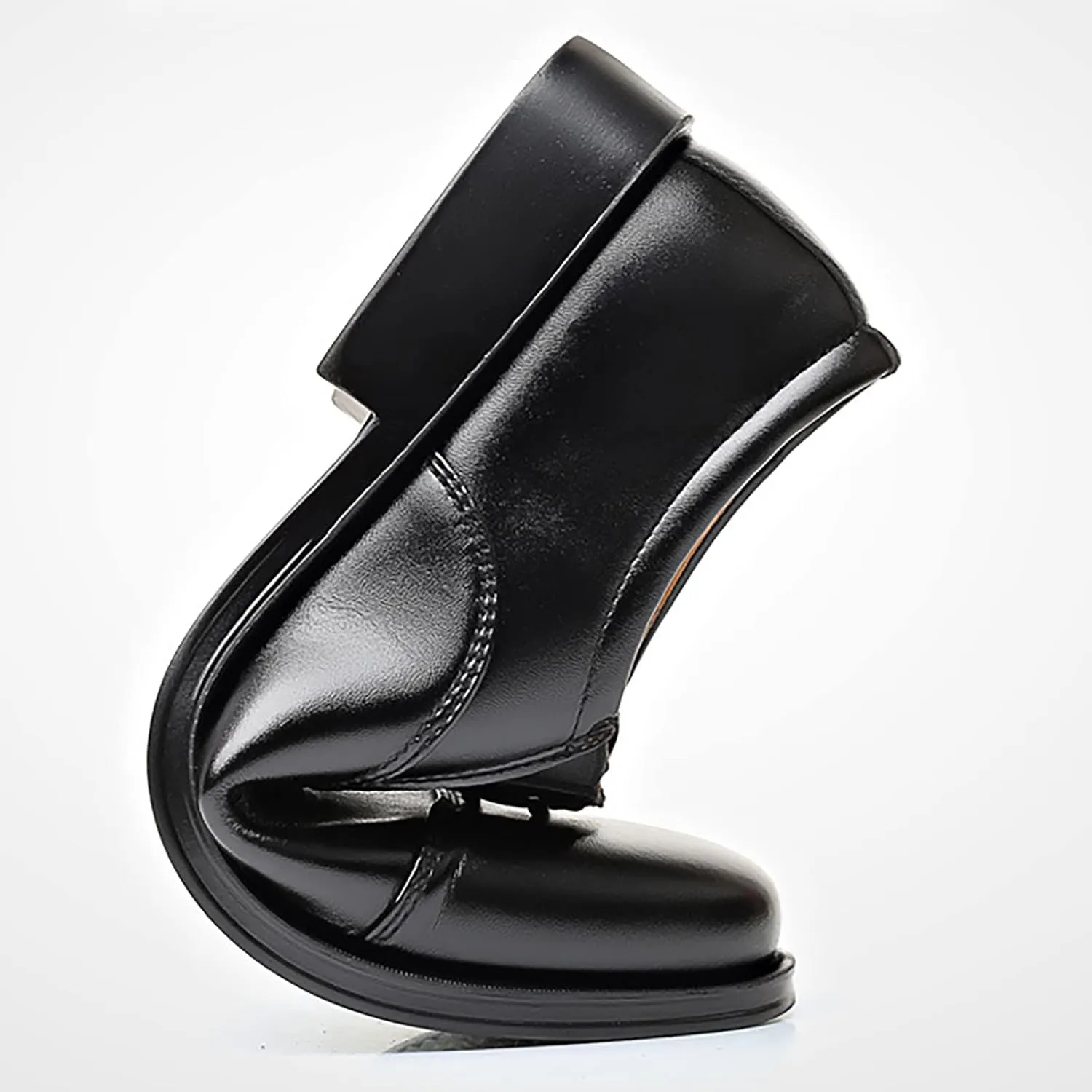 Men's Dress Shoes Slip-On Loafers Formal Leather Men's Leather Shoes Business Attire Men's Youth Round Toe Shoes British Breathable and Versatile Casual Shoes Mens Oxfords Dress Shoes