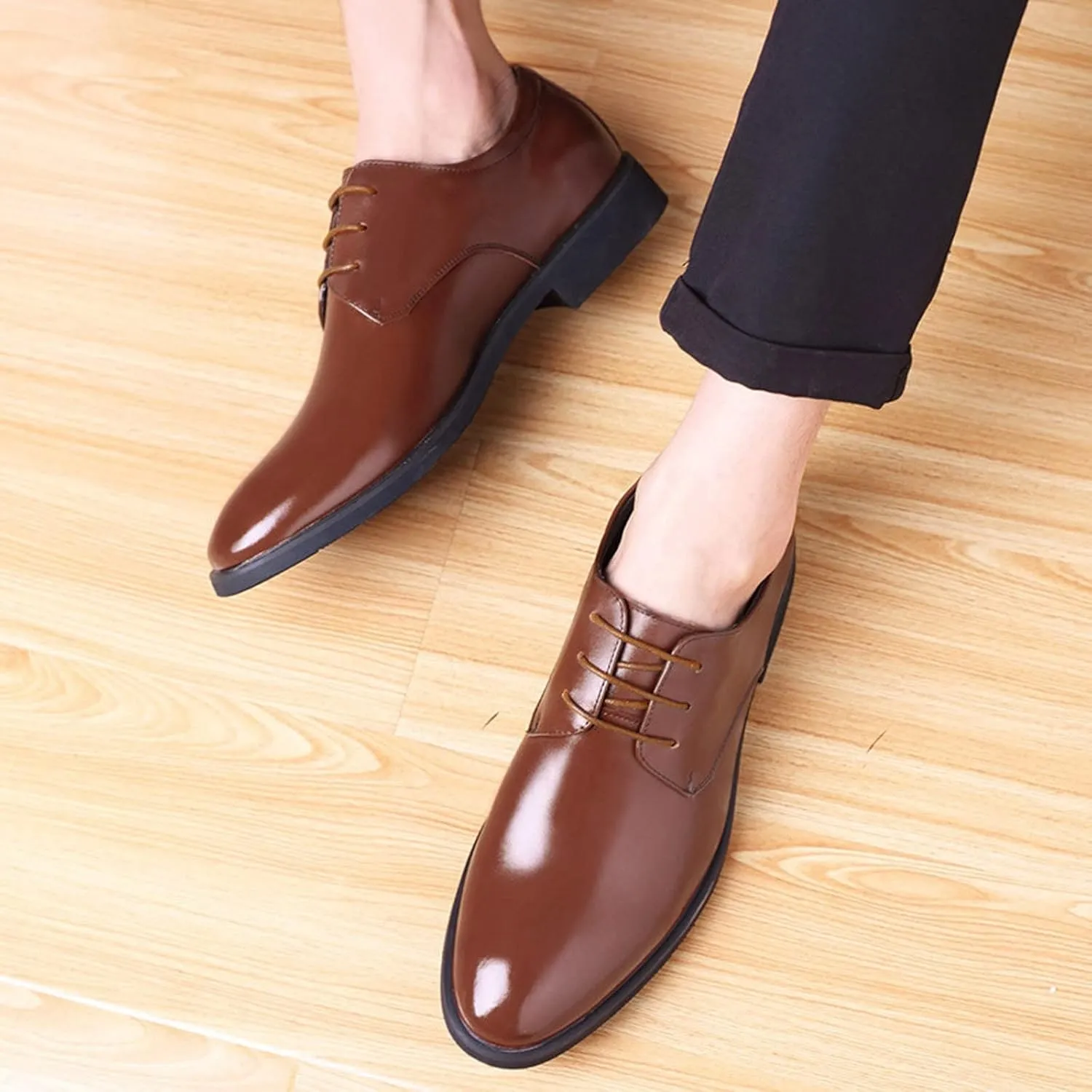 Men's Dress Shoes Wide Width 13 Color Solid Business Fashion Summer Style Shoes Leather Men's Leisure Breathable Men's Leather Shoes Leather Dress Shoes